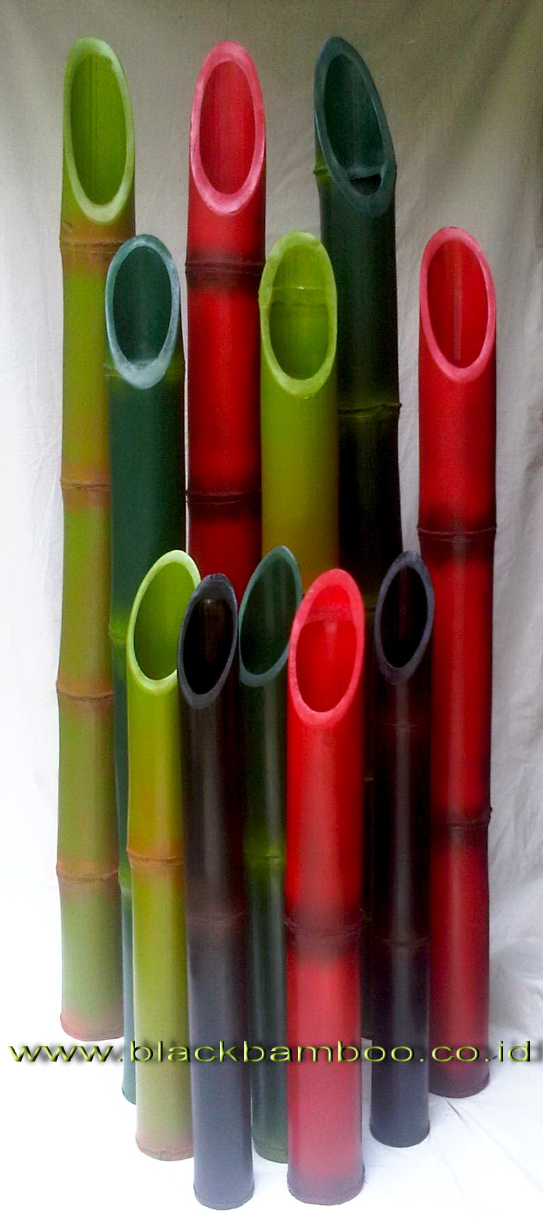 COLORFUL BAMBOO POLES